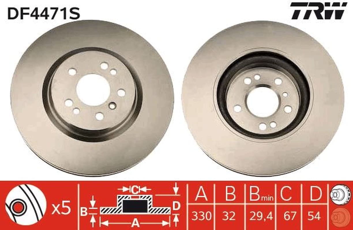 Trw Df(Singolo) Mercedes R-Class (W251) R 350 Df4471S