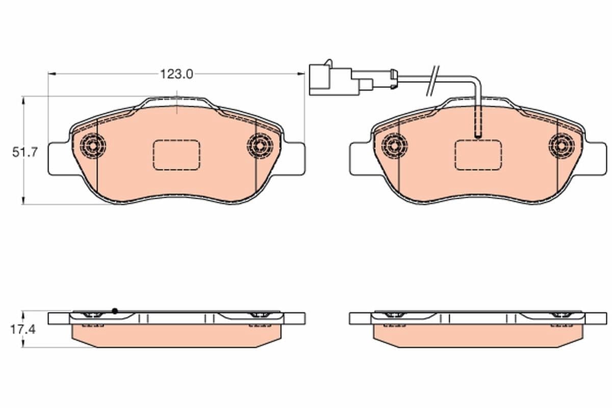 Trw Fiat Panda Classic 1.2/1.4/1.3D Gdb2039
