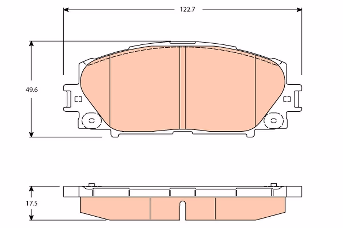 Trw Pattini Freno Toyota Allion 1.5 Gdb3459