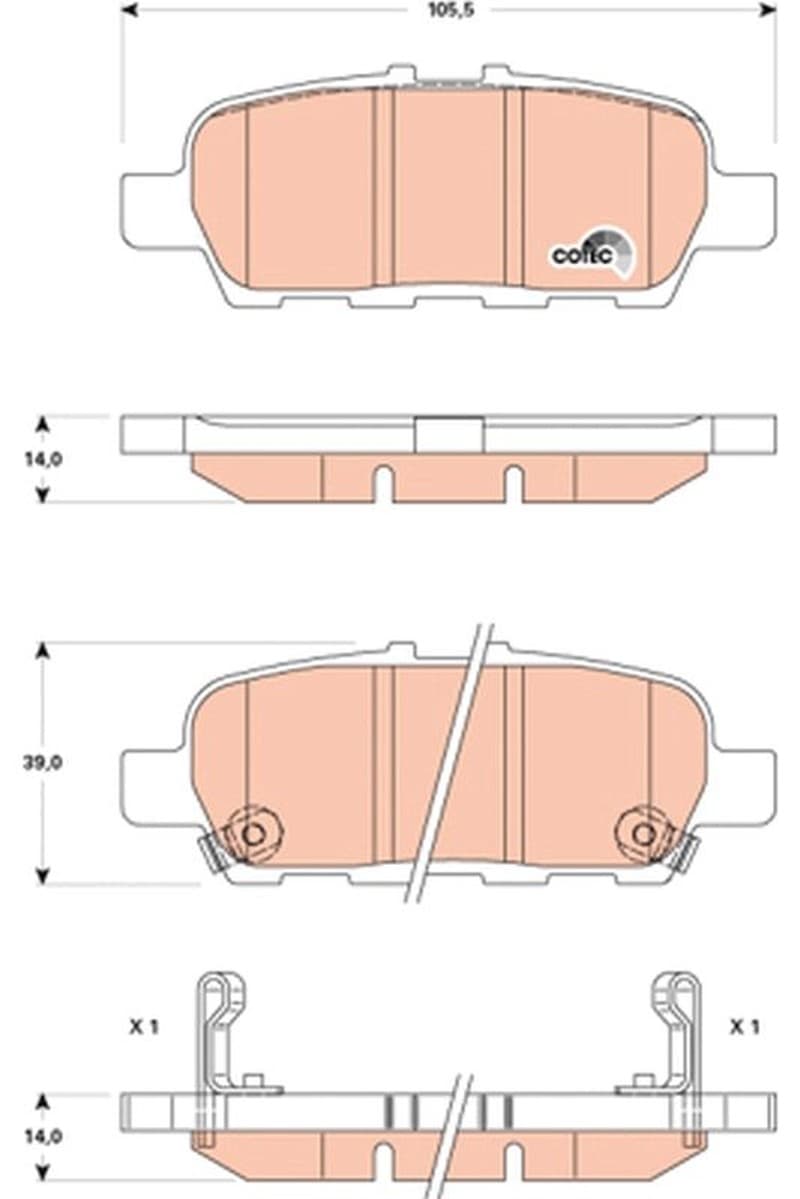 Trw Post Nissan Cube 08/09> Gdb3508