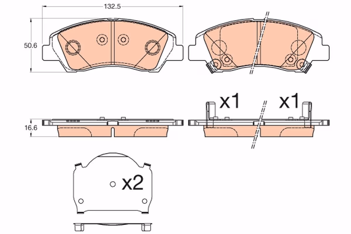 Trw Pastiglia Freno Anteriore Hyundai I10 2013 >> Gdb3618