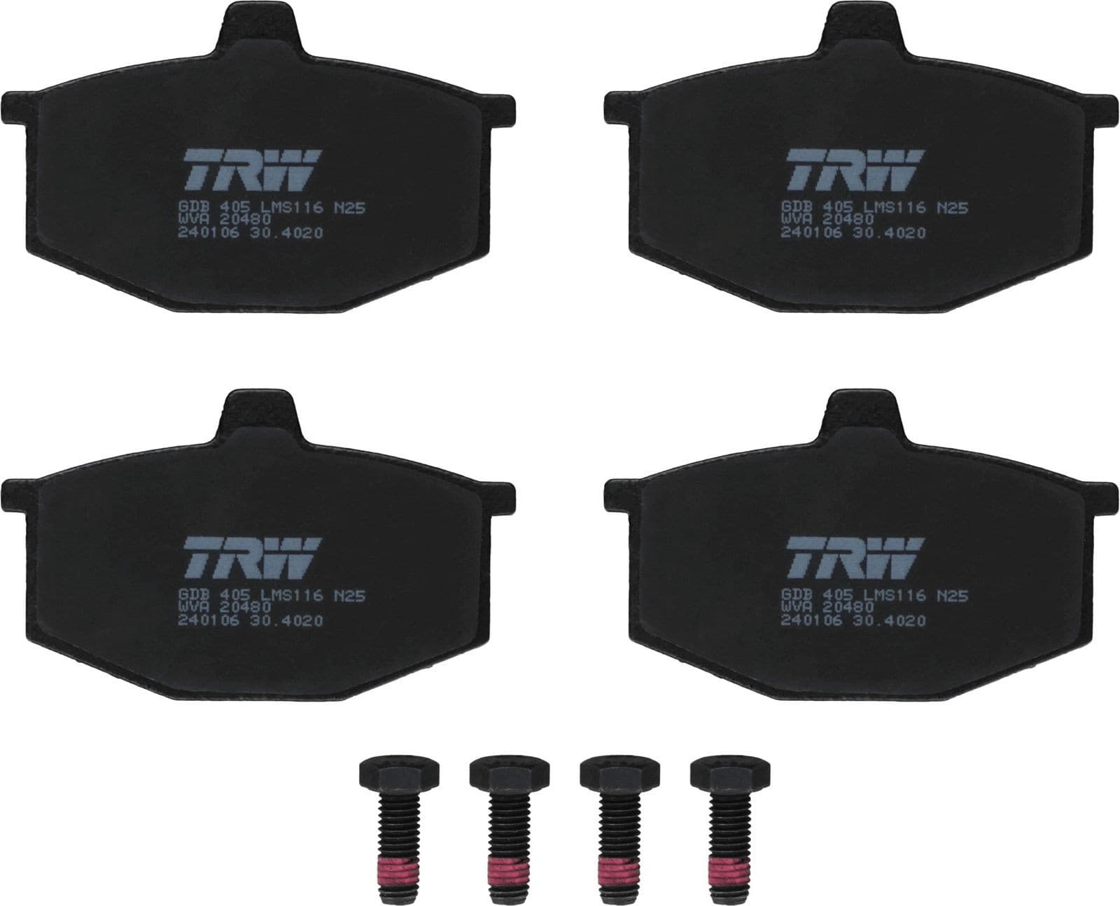 Trw Pattini Freno Renault 4 (112_) 1.0 (112C) Gdb405