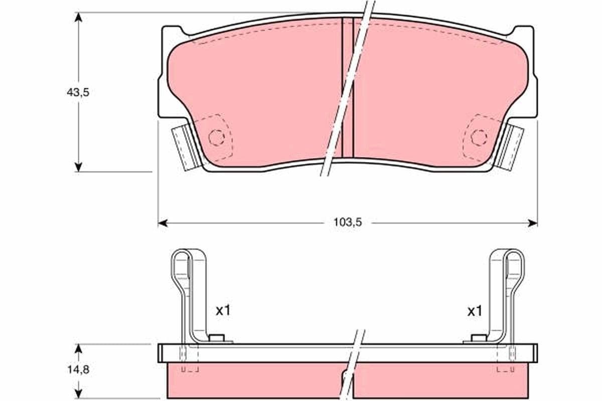 Trw 'Pattini Freno Suzuki Vitara (Et Gdb885