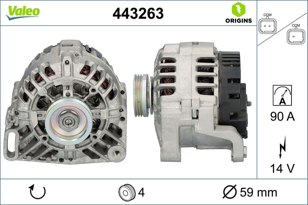VALEO Alternatore 443263