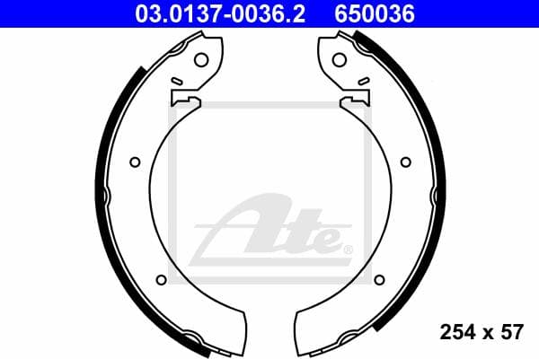 Ate Kit Ganasce Freno 03.0137-0036.2