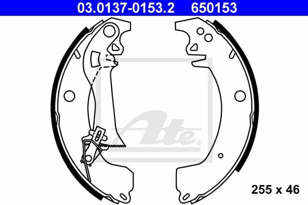 Ate Kit Ganasce Freno 03.0137-0153.2