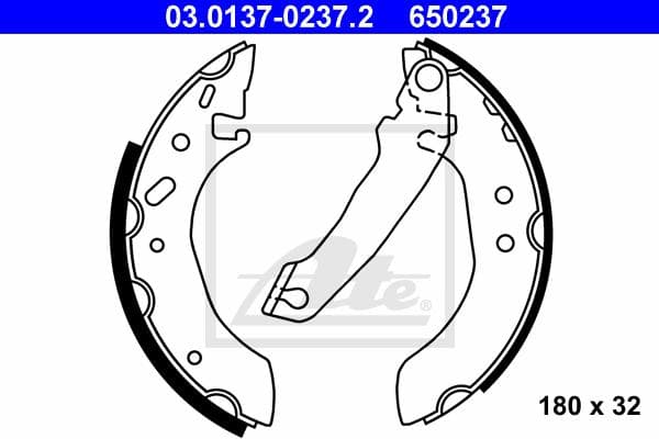 Ate Kit Ganasce Freno 03.0137-0237.2