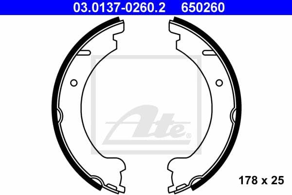 Ate Kit Ganasce, Freno Stazionamento 03.0137-0260.2