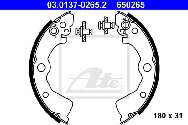 Ate Kit Ganasce Freno 03.0137-0265.2