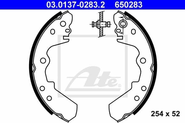 Ate Kit Ganasce Freno 03.0137-0283.2
