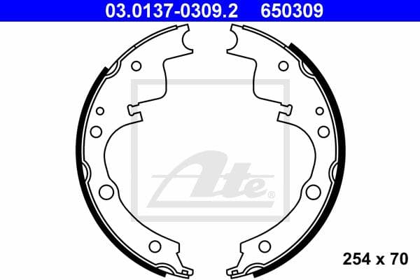 Ate Kit Ganasce Freno 03.0137-0309.2
