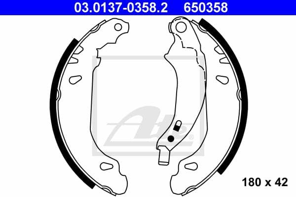 Ate Kit Ganasce Freno 03.0137-0358.2