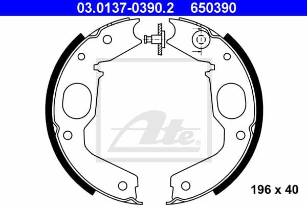 Ate Kit Ganasce, Freno Stazionamento 03.0137-0390.2
