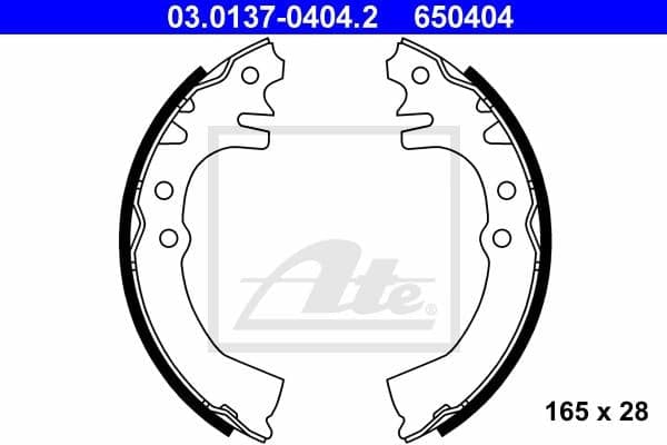 Ate Kit Ganasce Freno 03.0137-0404.2