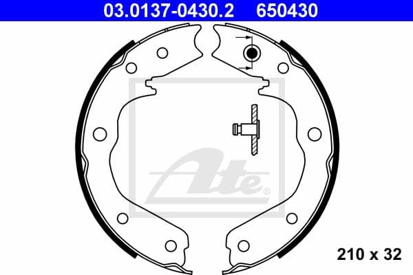 Ate Kit Ganasce, Freno Stazionamento 03.0137-0430.2