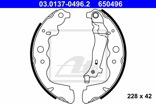 Ate Kit Ganasce Freno 03.0137-0496.2