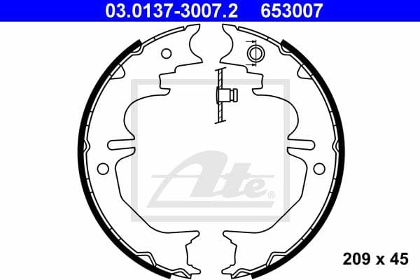 Ate Kit Ganasce, Freno Stazionamento 03.0137-3007.2
