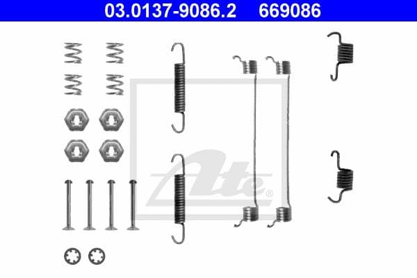 Ate Kit Accessori, Ganasce Freno 03.0137-9086.2