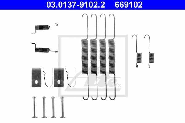 Ate Kit Accessori, Ganasce Freno 03.0137-9102.2