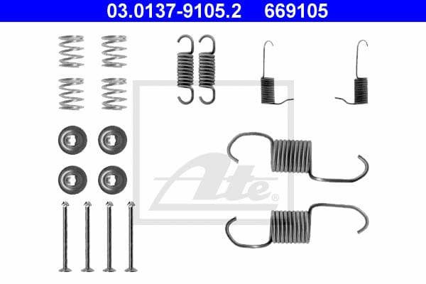 Ate Kit Accessori, Ganasce Freno 03.0137-9105.2