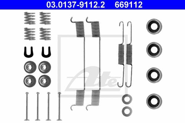 Ate Kit Accessori, Ganasce Freno 03.0137-9112.2