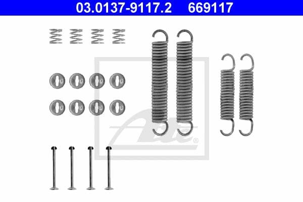 Ate Kit Accessori, Ganasce Freno 03.0137-9117.2