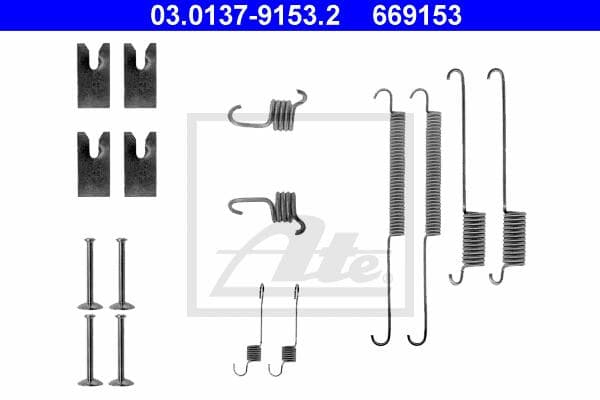 Ate Kit Accessori, Ganasce Freno 03.0137-9153.2