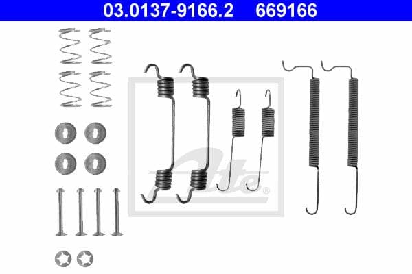 Ate Kit Accessori, Ganasce Freno 03.0137-9166.2