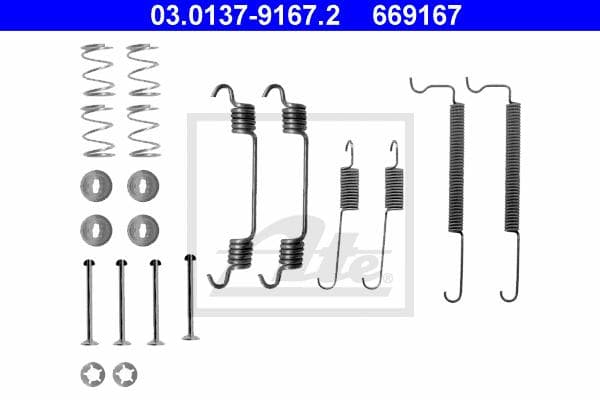 Ate Kit Accessori, Ganasce Freno 03.0137-9167.2