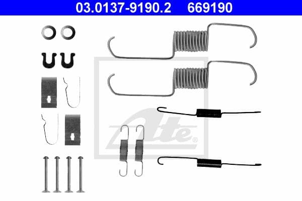 Ate Kit Accessori, Ganasce Freno 03.0137-9190.2