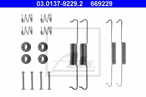 Ate Kit Accessori, Ganasce Freno 03.0137-9229.2