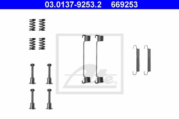 Ate Kit Accessori, Ganasce Freno Stazionamento 03.0137-9253.2