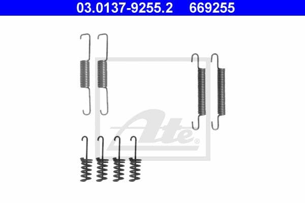 Ate Kit Accessori, Ganasce Freno Stazionamento 03.0137-9255.2