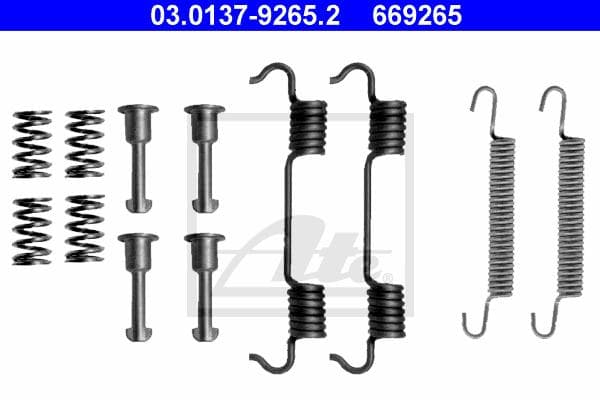 Ate Kit Accessori, Ganasce Freno Stazionamento 03.0137-9265.2