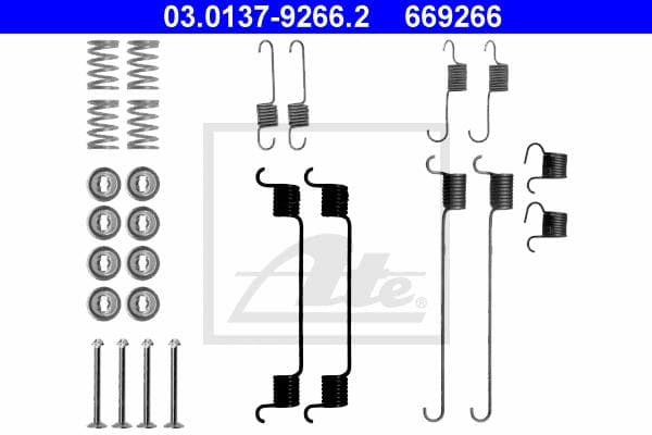 Ate Kit Accessori, Ganasce Freno 03.0137-9266.2