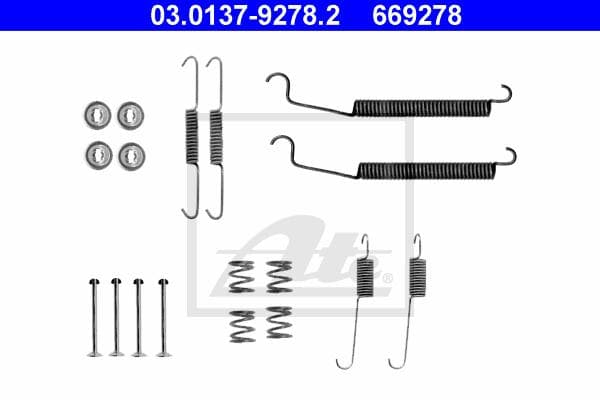 Ate Kit Accessori, Ganasce Freno 03.0137-9278.2