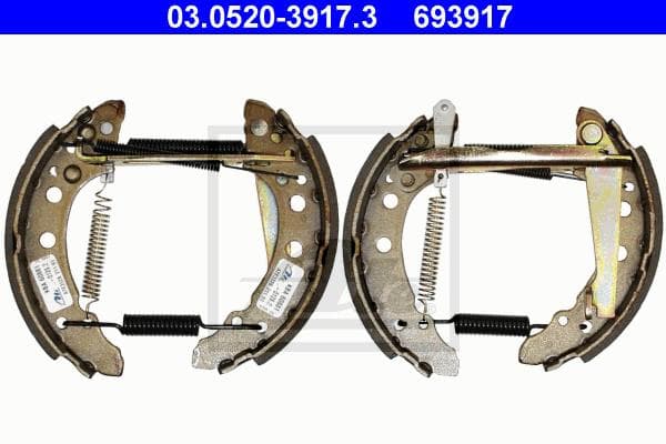 Ate Kit Ganasce Freno 03.0520-3917.3