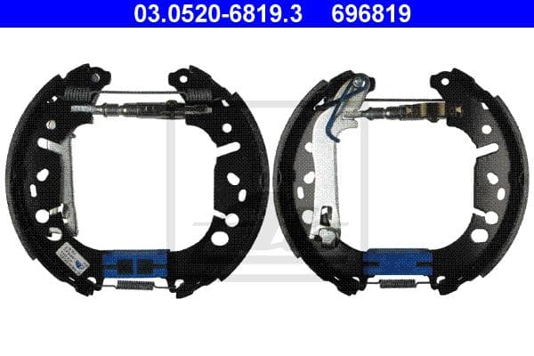 Ate Kit Ganasce Freno 03.0520-6819.3