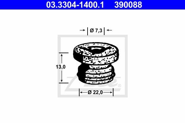 Ate Tappo, Serbatoio Liquido Freni 03.3304-1400.1
