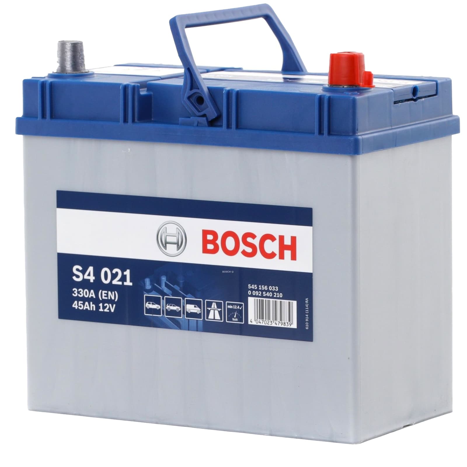 Bosch Batteria Auto 0092S40210 per Daihatsu Honda Mazda Suzuki Toyota