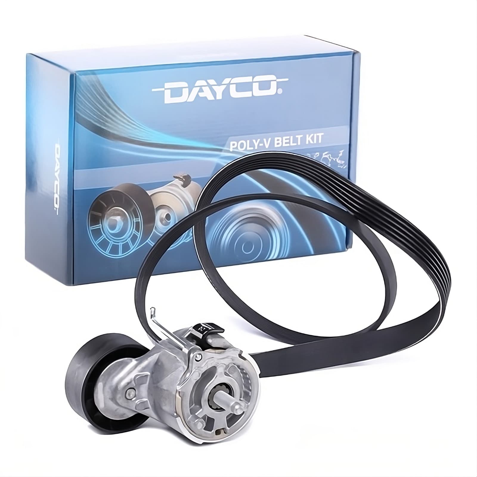 Kit Cinghie Poly V DAYCO Cinghia Poly V 1310mm Tenditore per Fiat Ford e Lancia