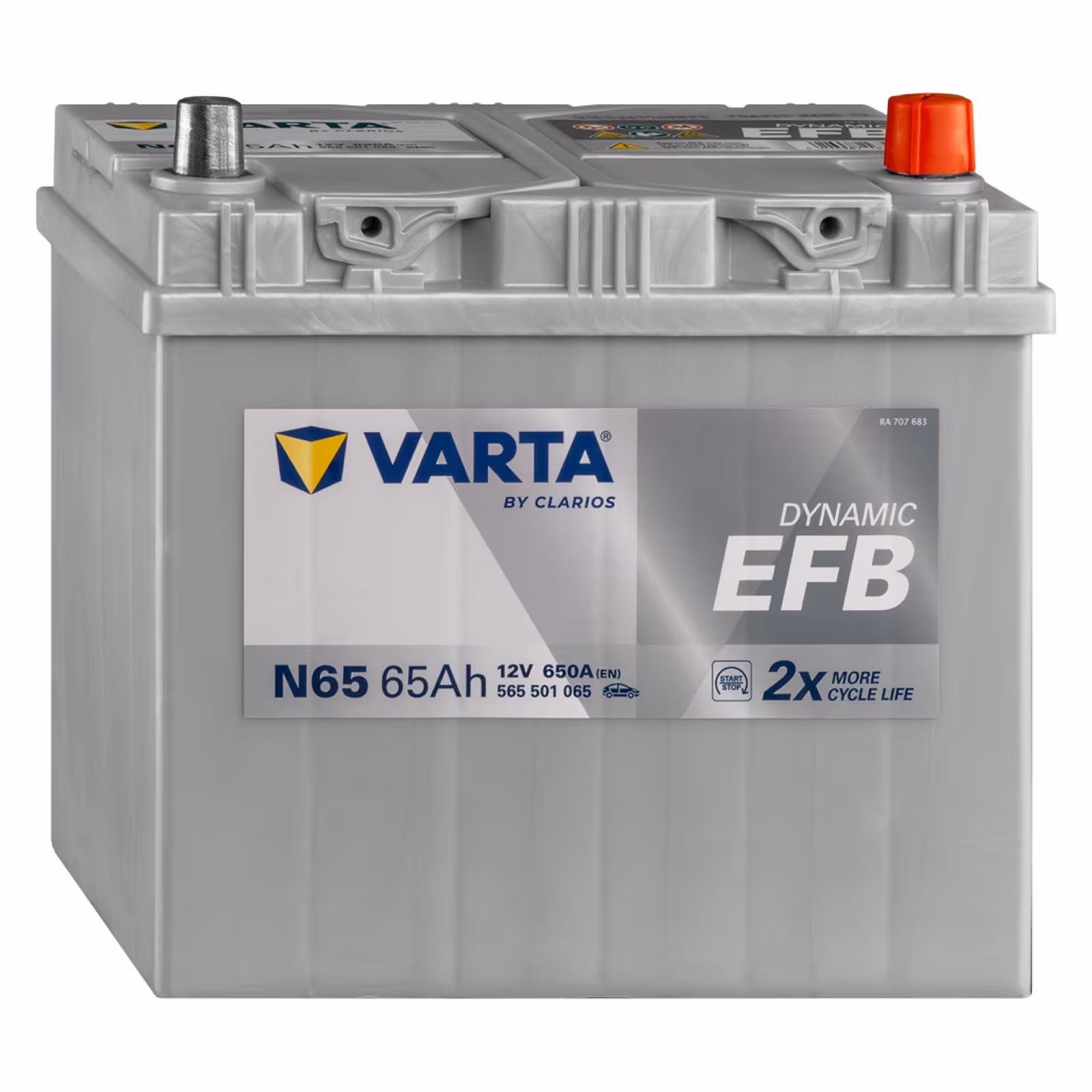 Batteria VARTA 565501065 N65 Dynamic EFB 65 Ah 12V 650A