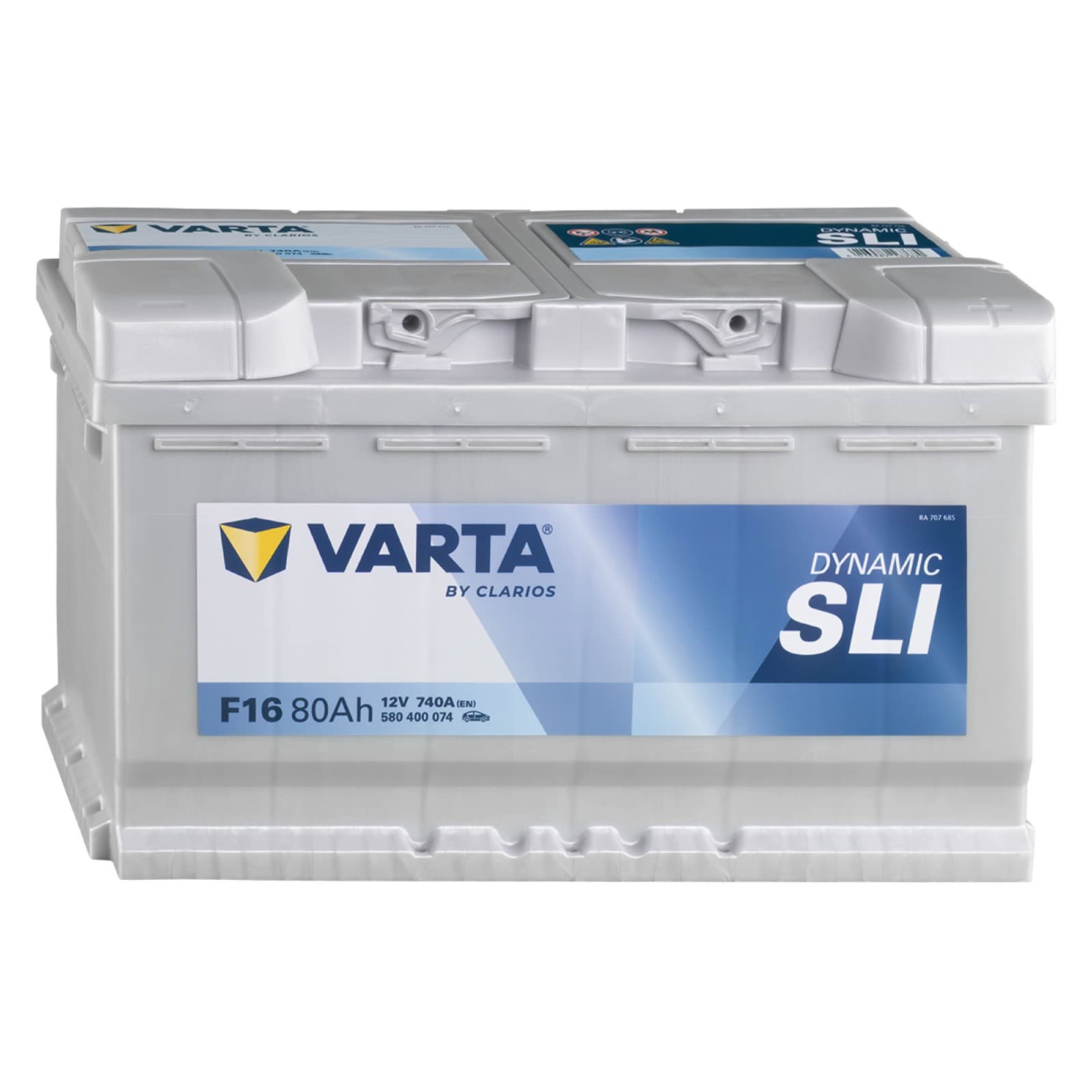 Batteria VARTA 580400074 F16 Dynamic SLI 80Ah 12V 740A - Avviamento Potente
