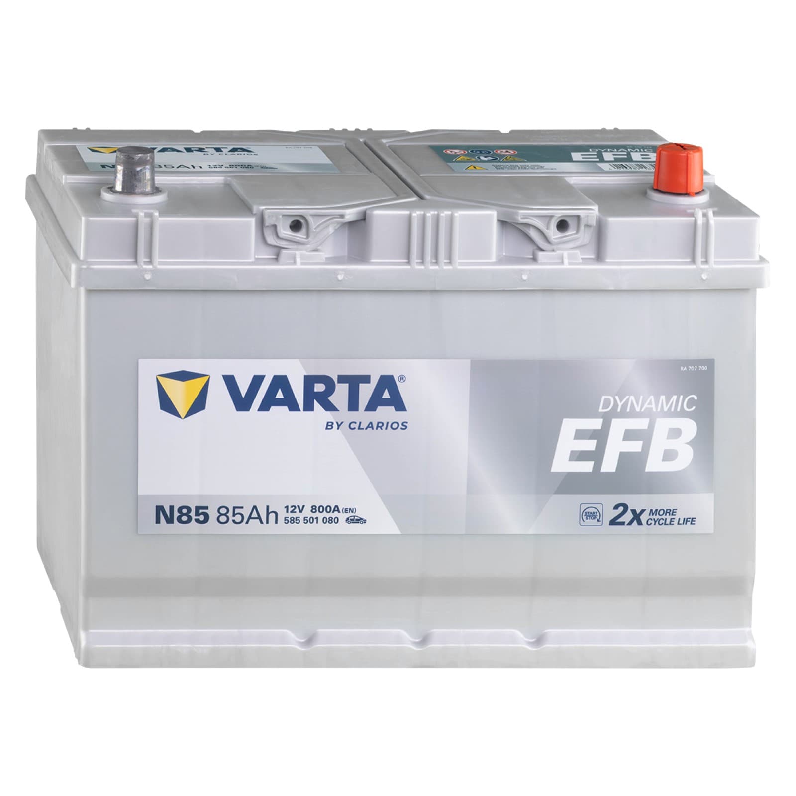 Batteria VARTA 585501080 N85 DYNAMIC EFB 85Ah 12V 800A - Prestazioni Start-Stop