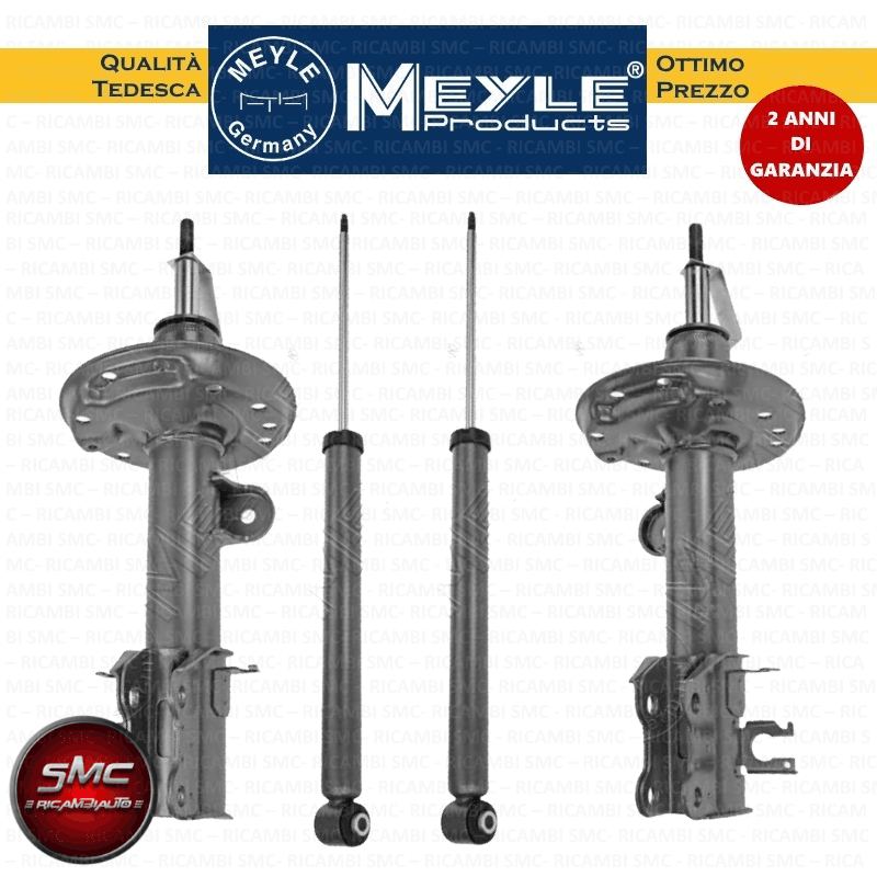 Kit 4 Ammortizzatori Meyle Kay020 Fiat, Opel