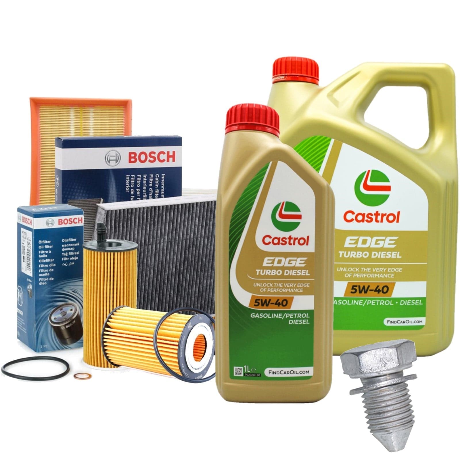 KIT TAGLIANDO + OLIO MOTORE BOSCKTB006+CAST5W40