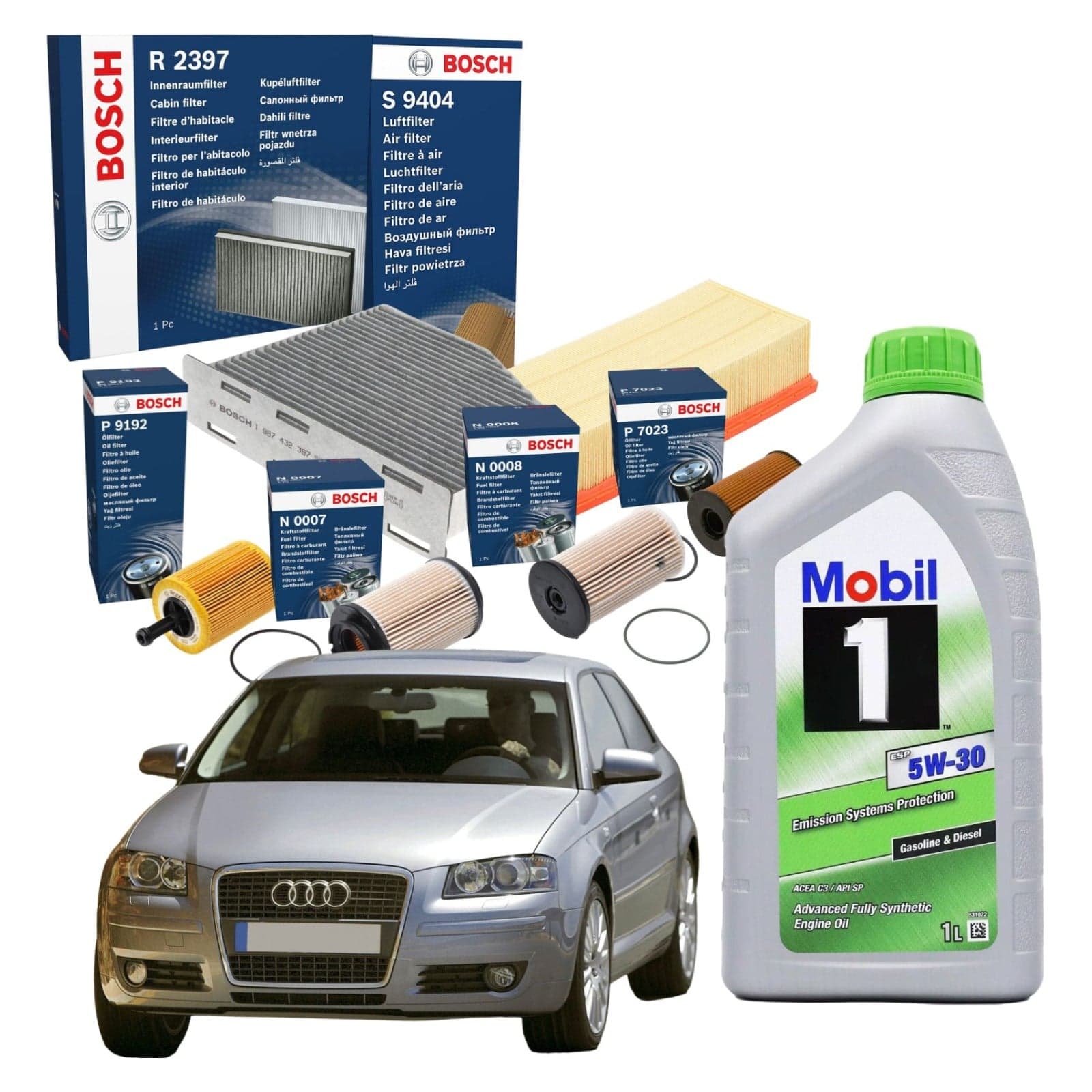 Kit Tagliando + Olio Boscktb019+Mobil5W30