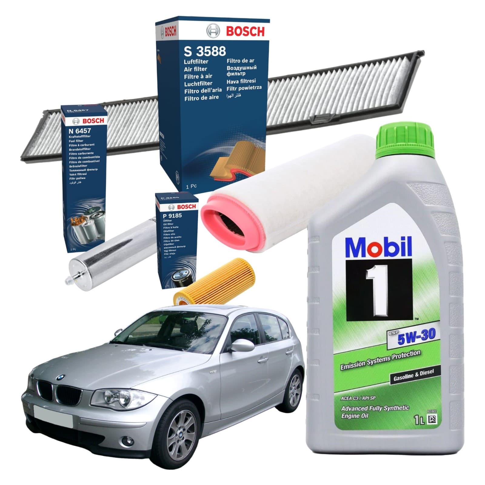 Kit Tagliando + Olio Boscktb028+Mobil5W30
