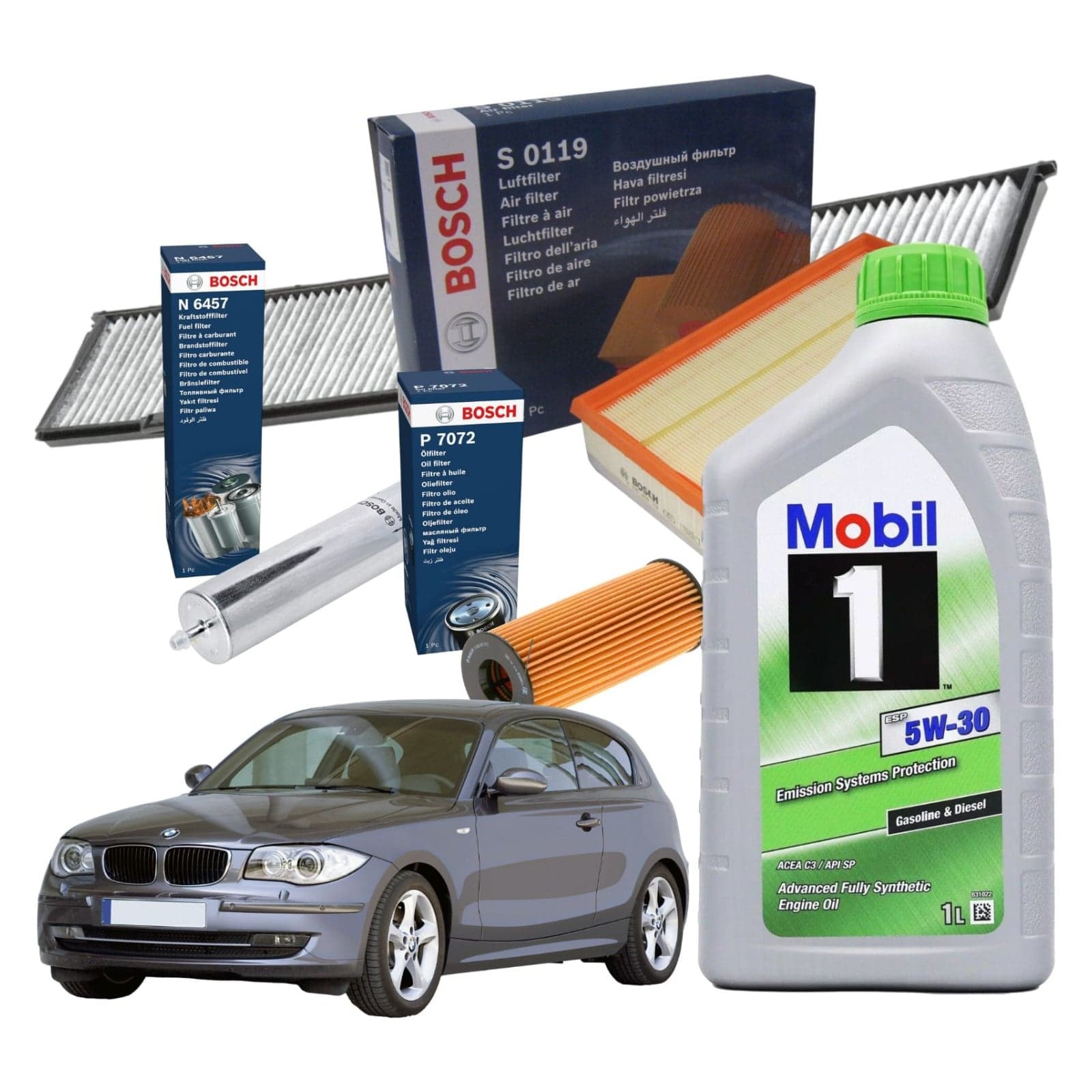 Kit Tagliando + Olio Boscktb029+Mobil5W30