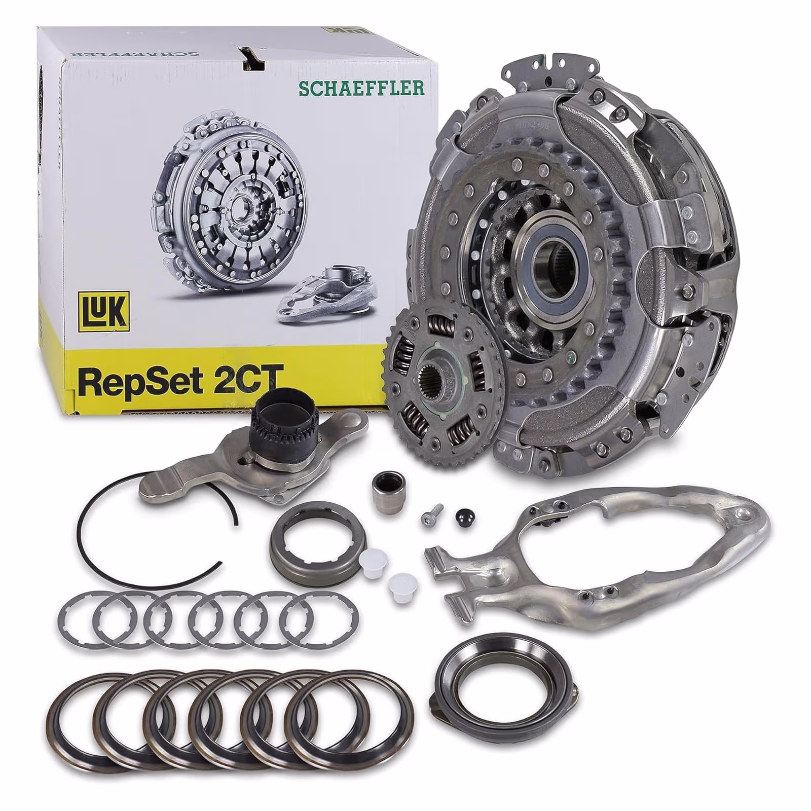Kit Frizione LuK 602 0007 00 RepSet 2CT Compatibile con Audi VW SEAT Skoda